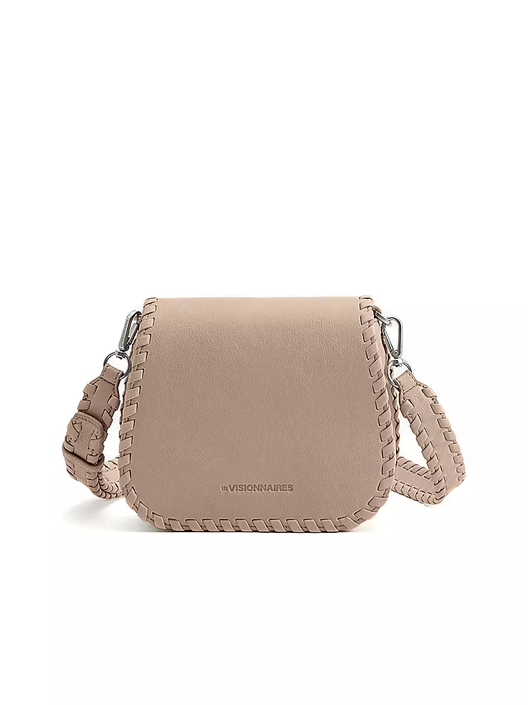 LES VISIONNAIRES | Ledertasche - Schultertasche Valentina | beige