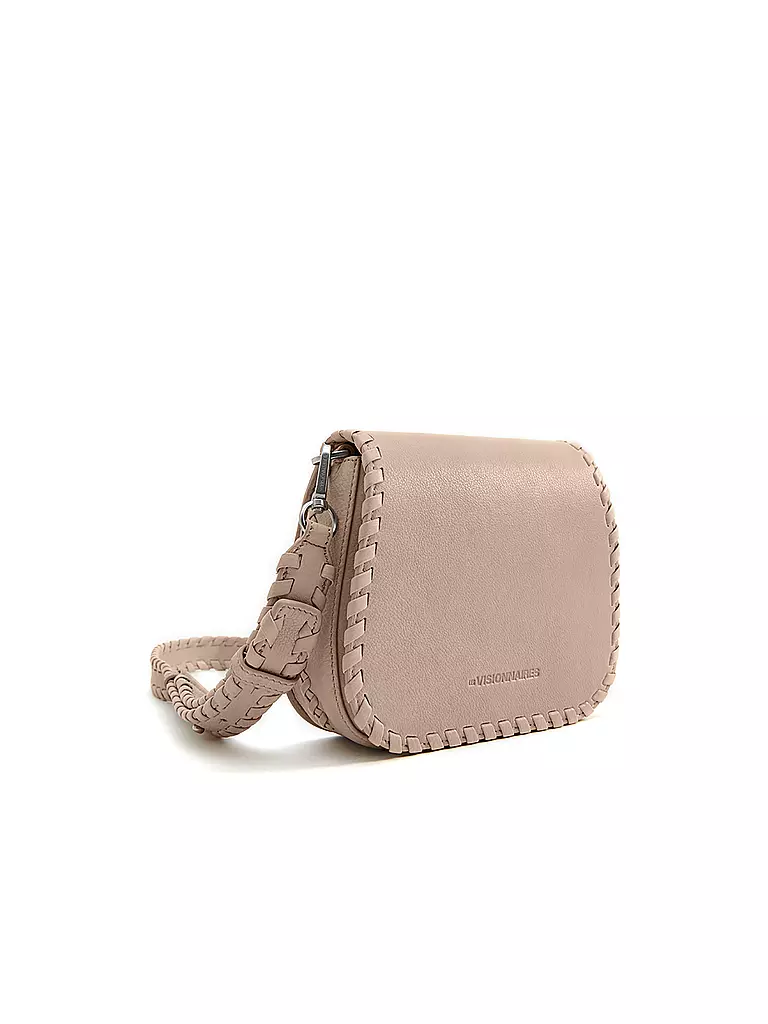 LES VISIONNAIRES | Ledertasche - Schultertasche Valentina | beige