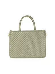 LES VISIONNAIRES | Ledertasche - Tot Bag LENA QUILTING | dunkelgrün