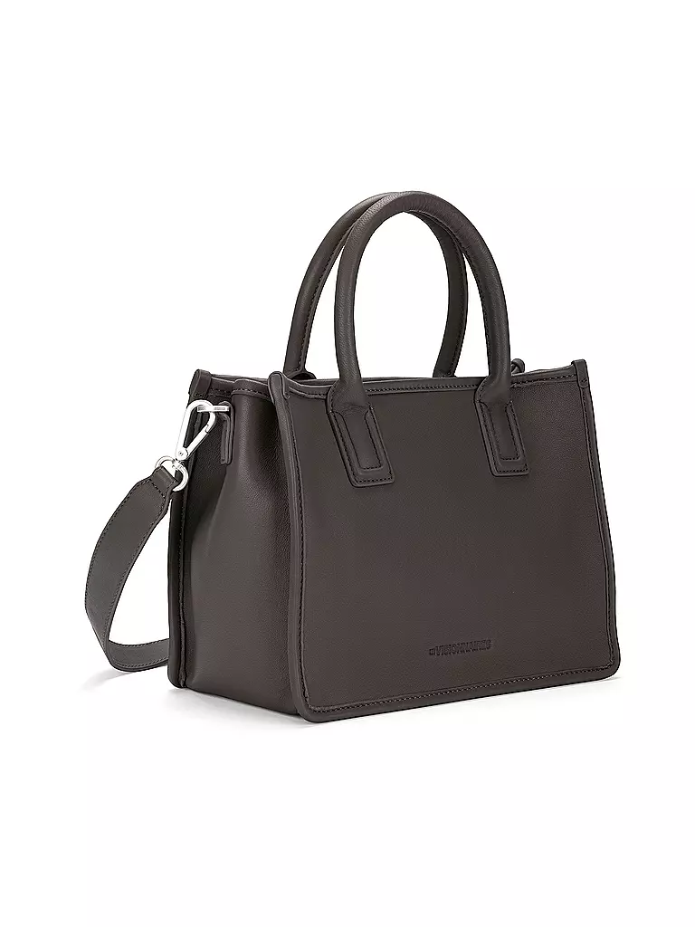 LES VISIONNAIRES | Ledertasche - Tote Bag LENA SILKY Medium | schwarz