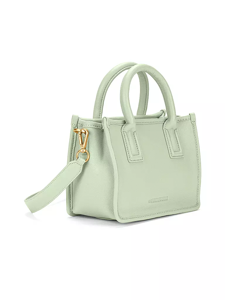 LES VISIONNAIRES | Ledertasche - Tote Bag LENI SILKY Small | hellblau