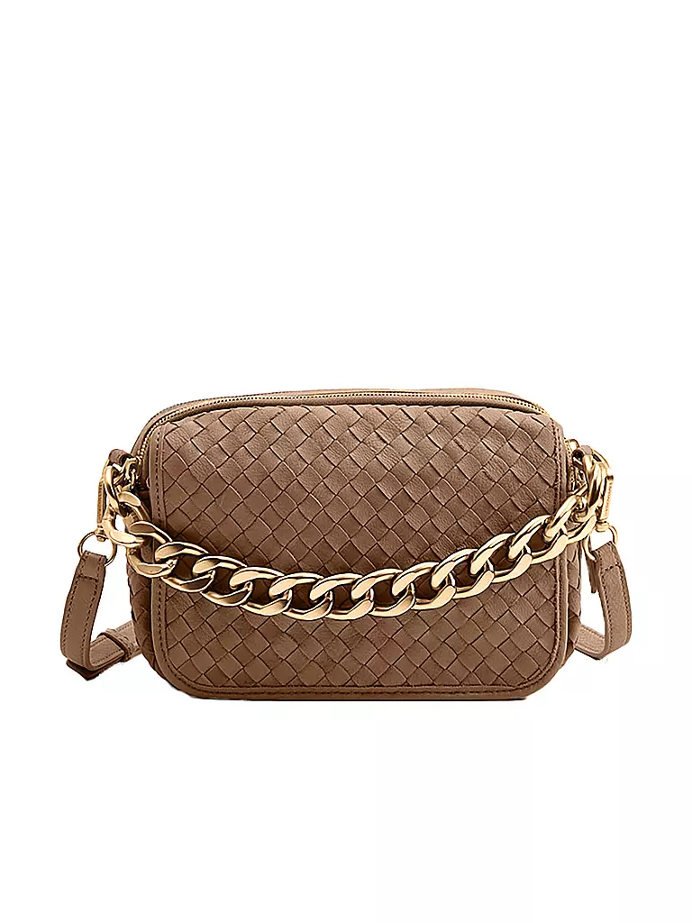 LES VISIONNAIRES | Ledertasche - Umhängetasche EMILY WEAVE  | beige