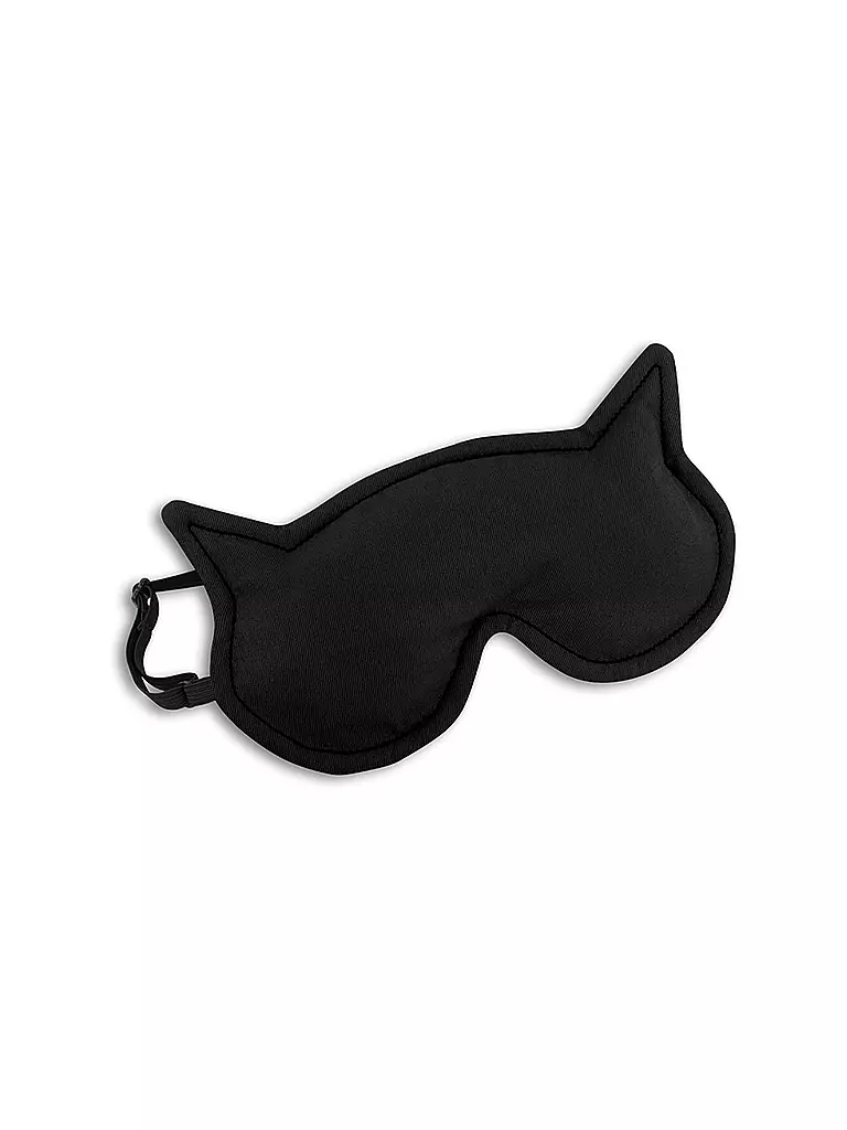 LESCHI | Schlafmaske "Katze Luna" 21x11cm | schwarz