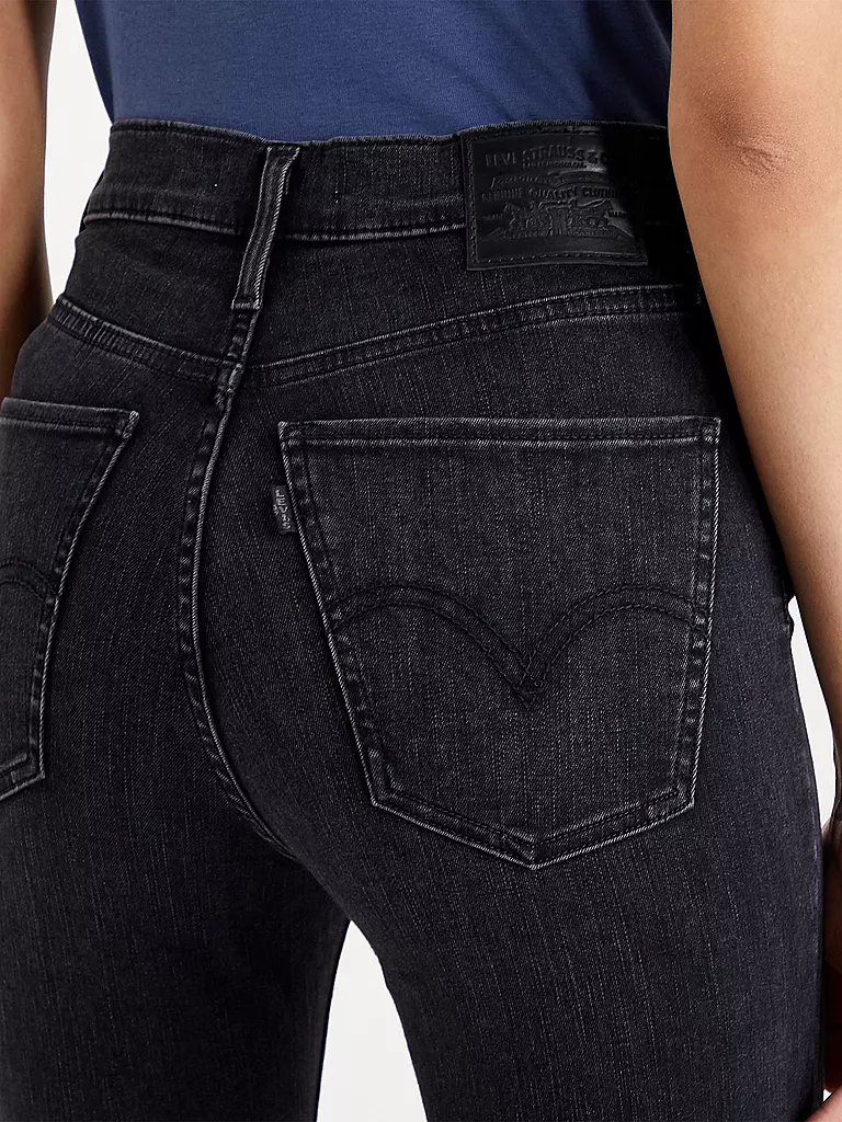 LEVI'S® | Highwaist Jeans Super Skinny Fit MILE | schwarz