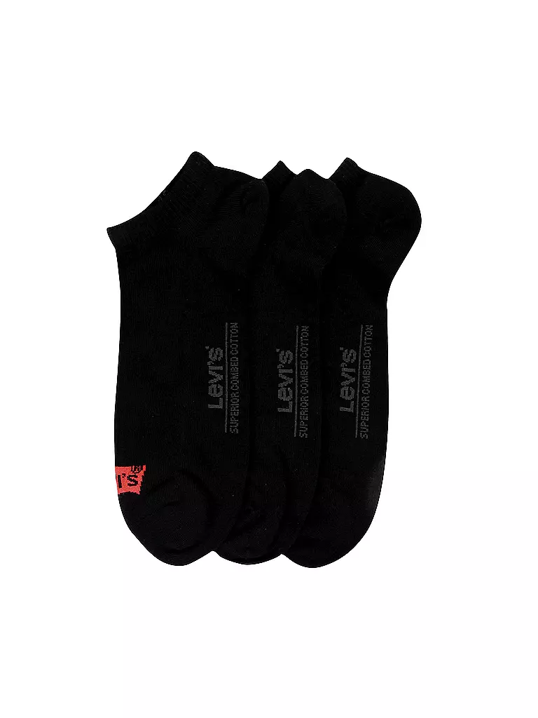 LEVI'S® | Socken 3-er Pkg "Batwing" jet black | schwarz