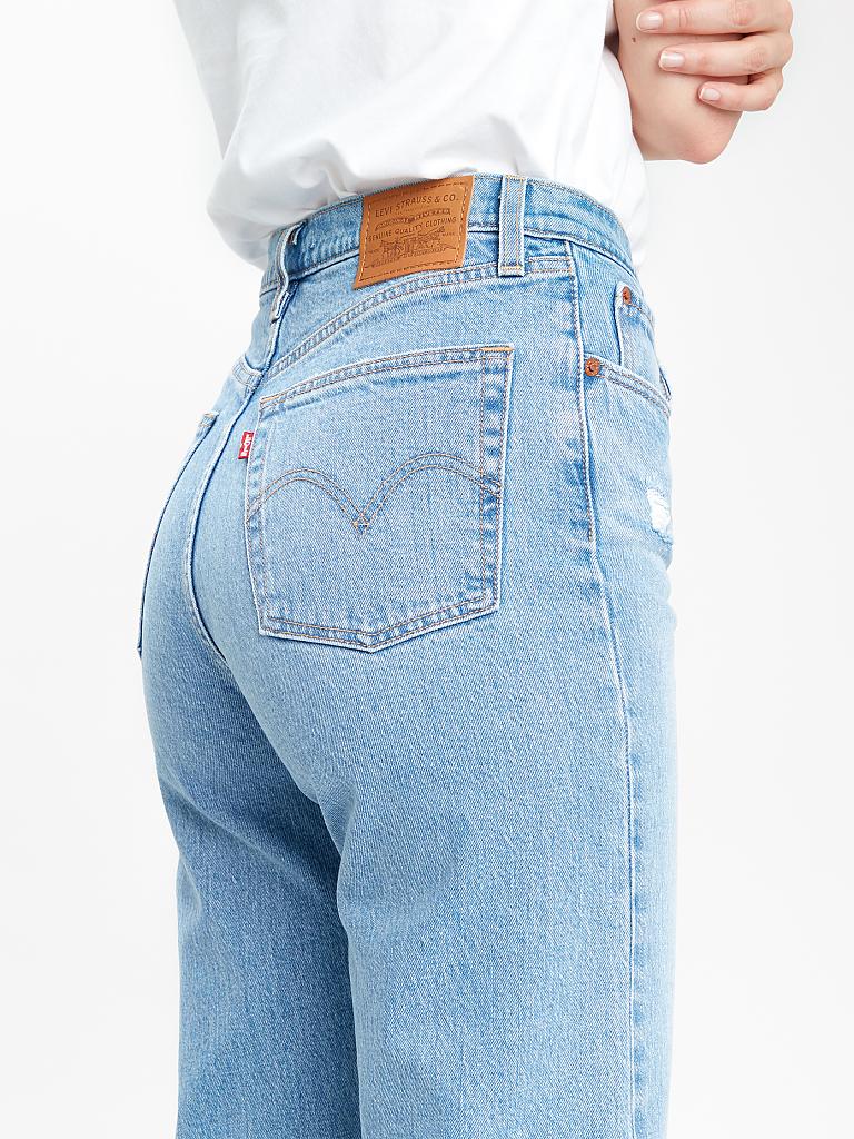 LEVI'S | Jeans Straight Fit 7/8 "Rib Cage " | blau