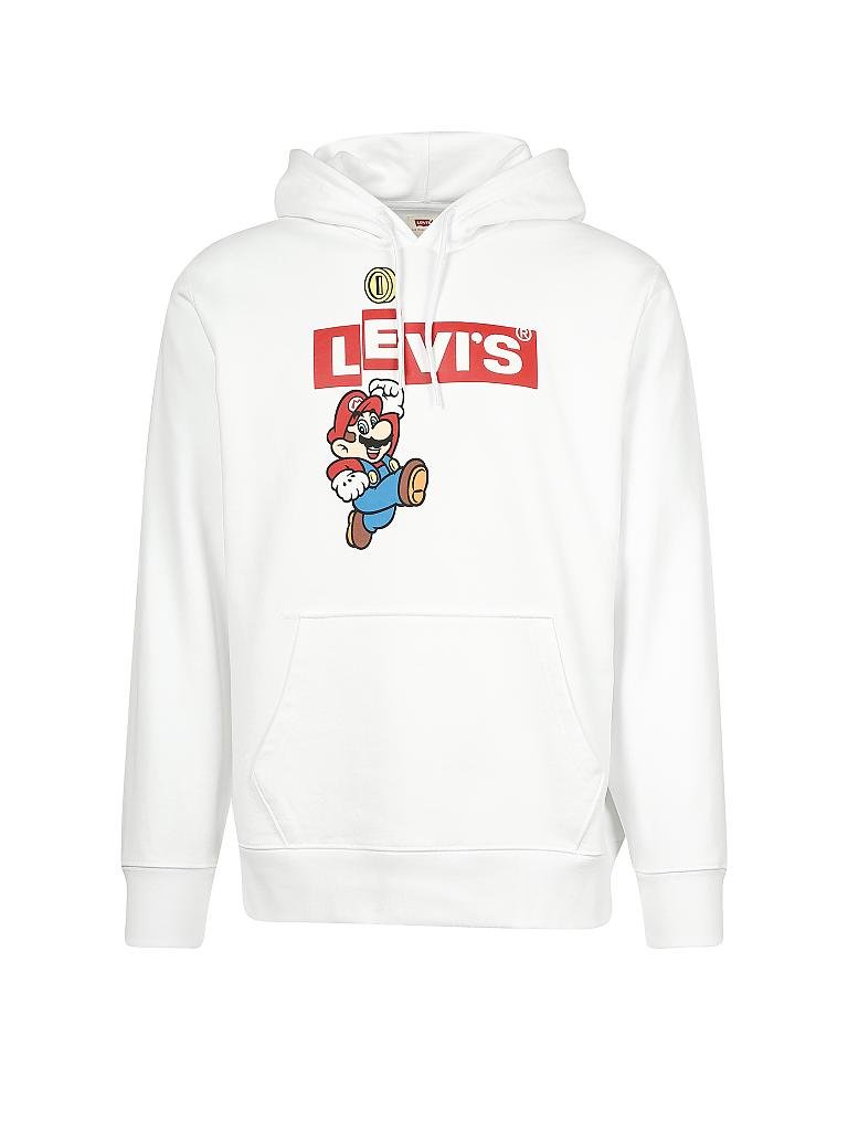 LEVI'S | Kapuzensweater - Hoodie " Super Mario Graphic " | weiß