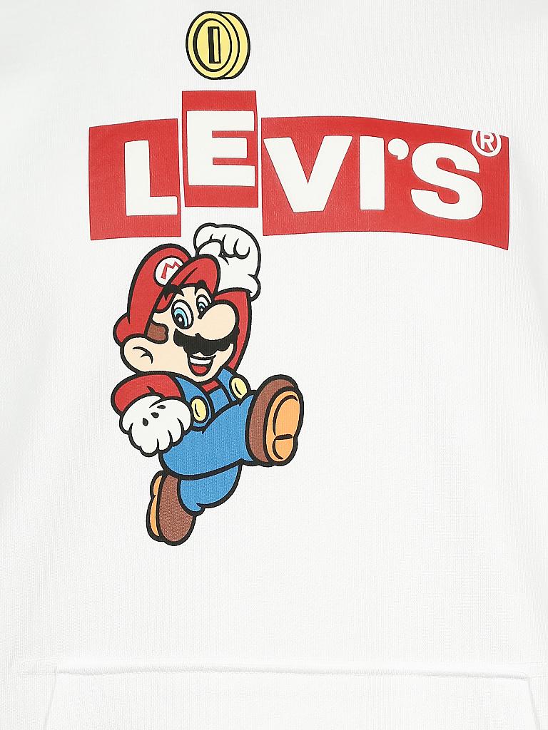LEVI'S | Kapuzensweater - Hoodie " Super Mario Graphic " | weiß