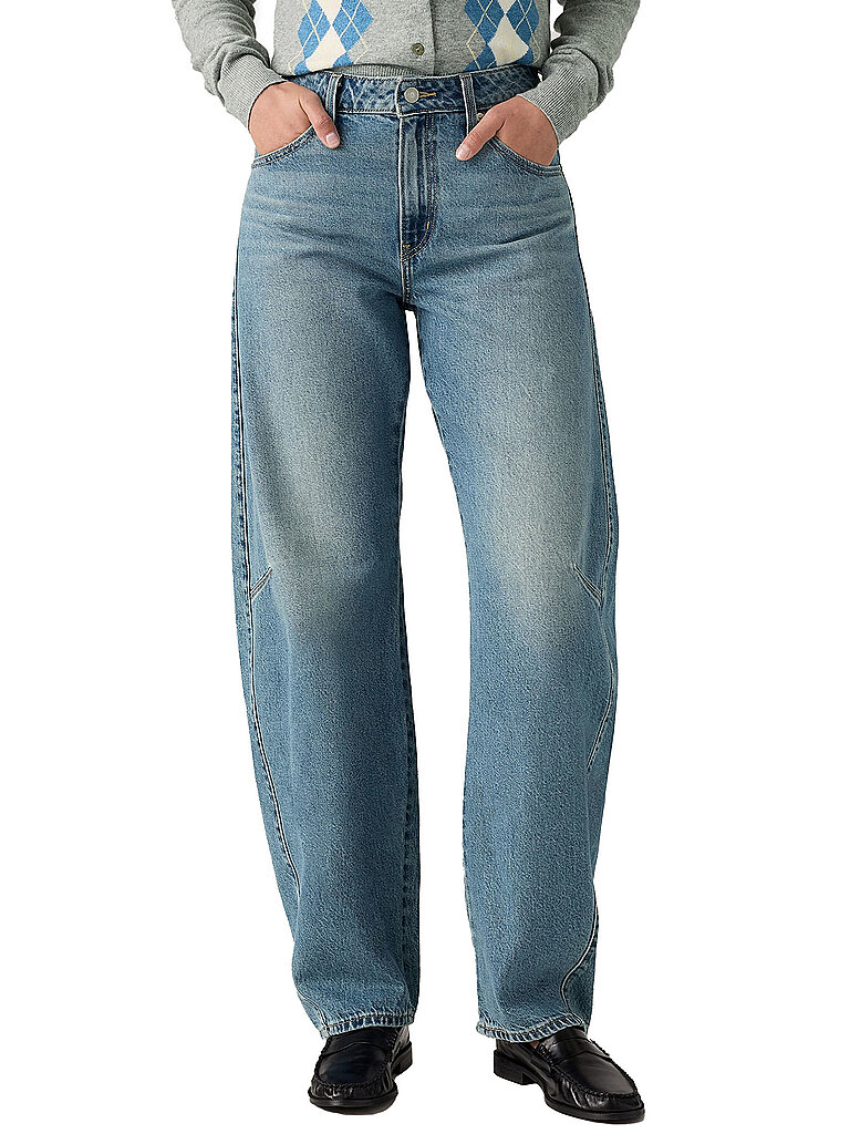 Jeans Balloon Fit BAGGY DAD BARREL EASY DAYS BAR blau 24/L32 damen