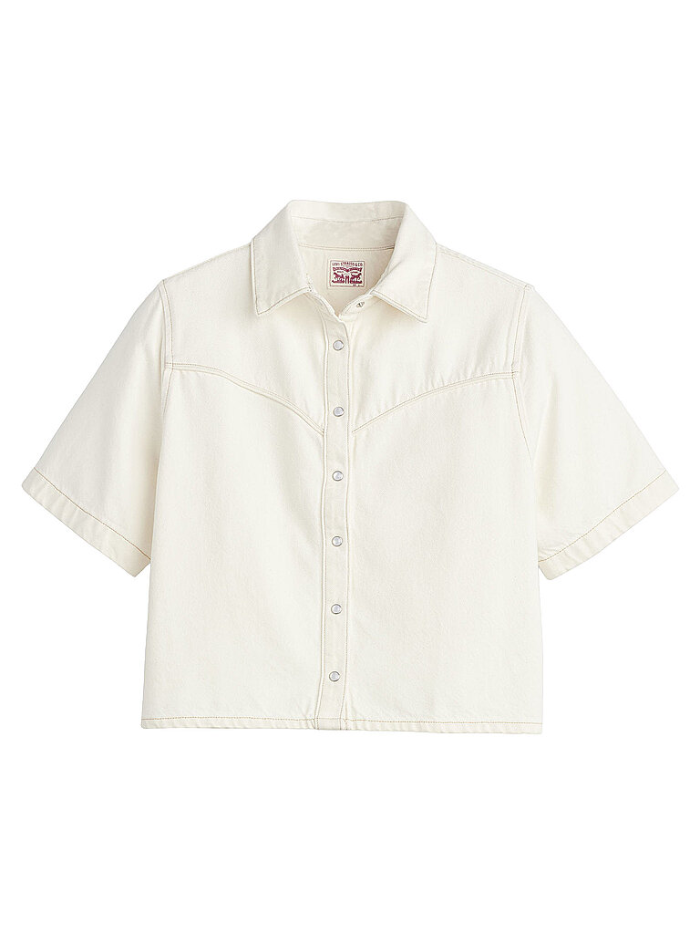 Jeansbluse weiss M damen