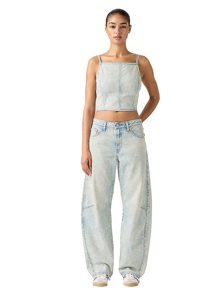 Jeans Balloon Fit BAGGY DAD BARREL hellblau 29/L32 damen