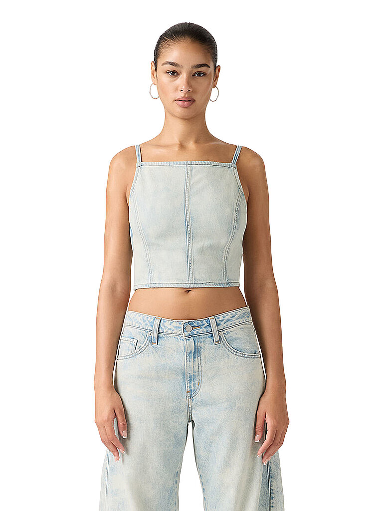 LEVI'S® Top cropped Fit hellblau | L