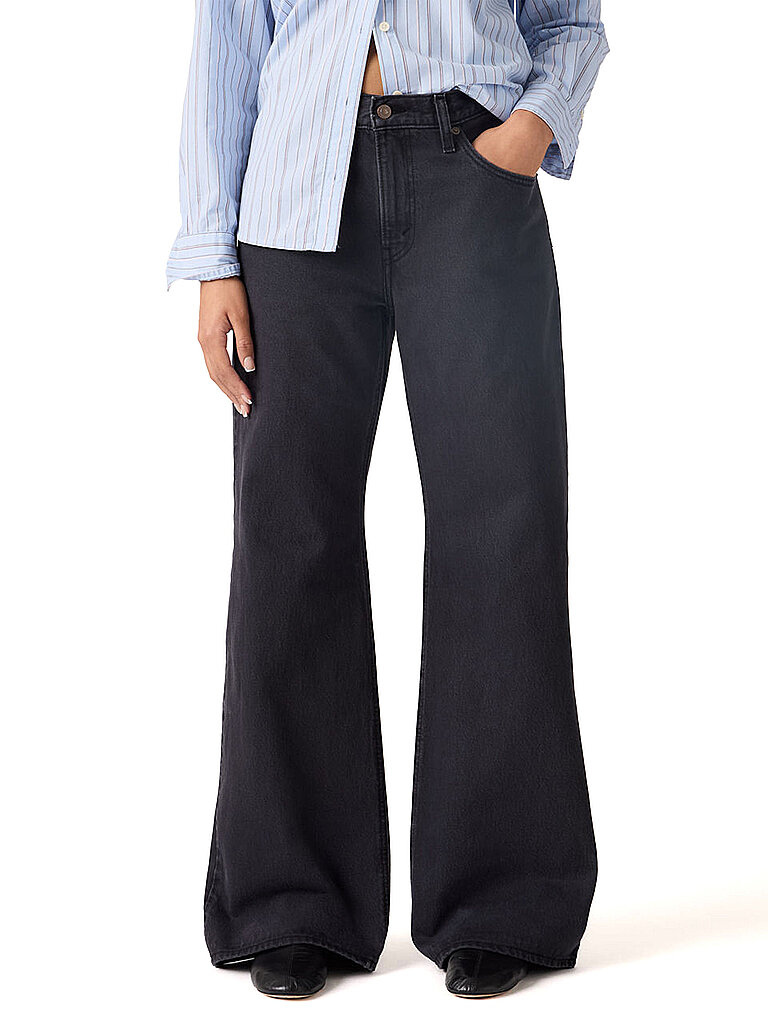 Jeans Wide Leg Loose Boot schwarz 26/L31 damen