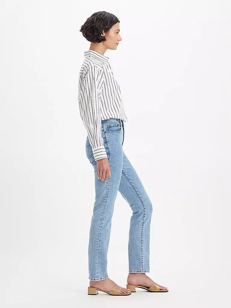 LEVI'S® | Highwaist Jeans Straight Fit 724 | dunkelblau