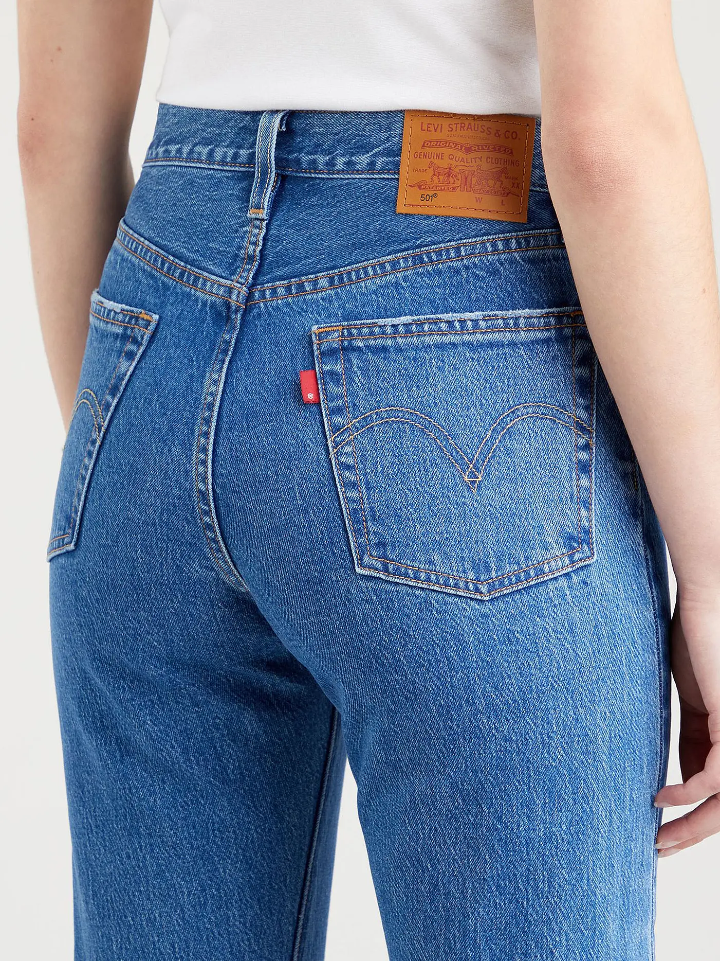 LEVI'S® | Jeans Mom Fit 501 7/8 | blau