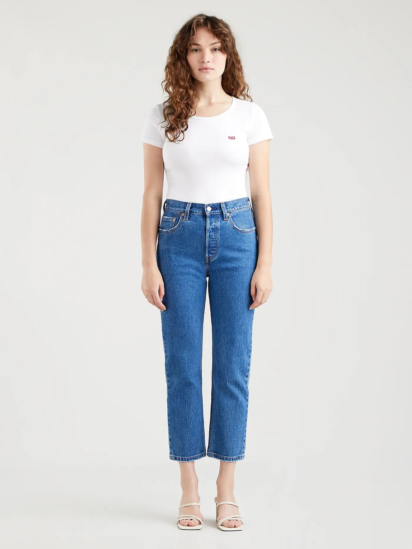 LEVI'S® | Jeans Mom Fit 501 7/8 | blau