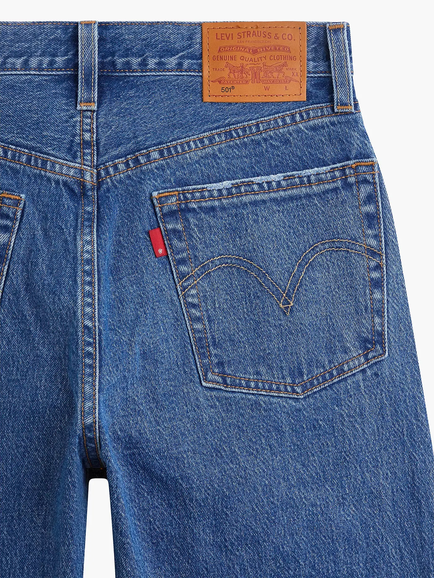 LEVI'S® | Jeans Mom Fit 501 7/8 | blau