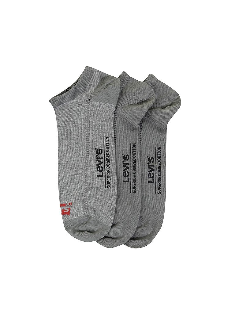 LEVI'S Socken 3-er Pkg Batwing grey melange grau | 39-42