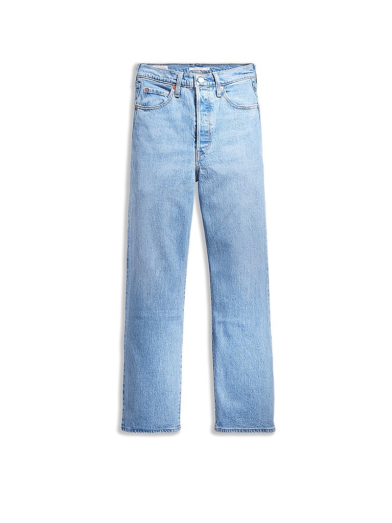 LEVI'S Jeans Straight Fit  Ribcage  7/8 blau | 24/L27