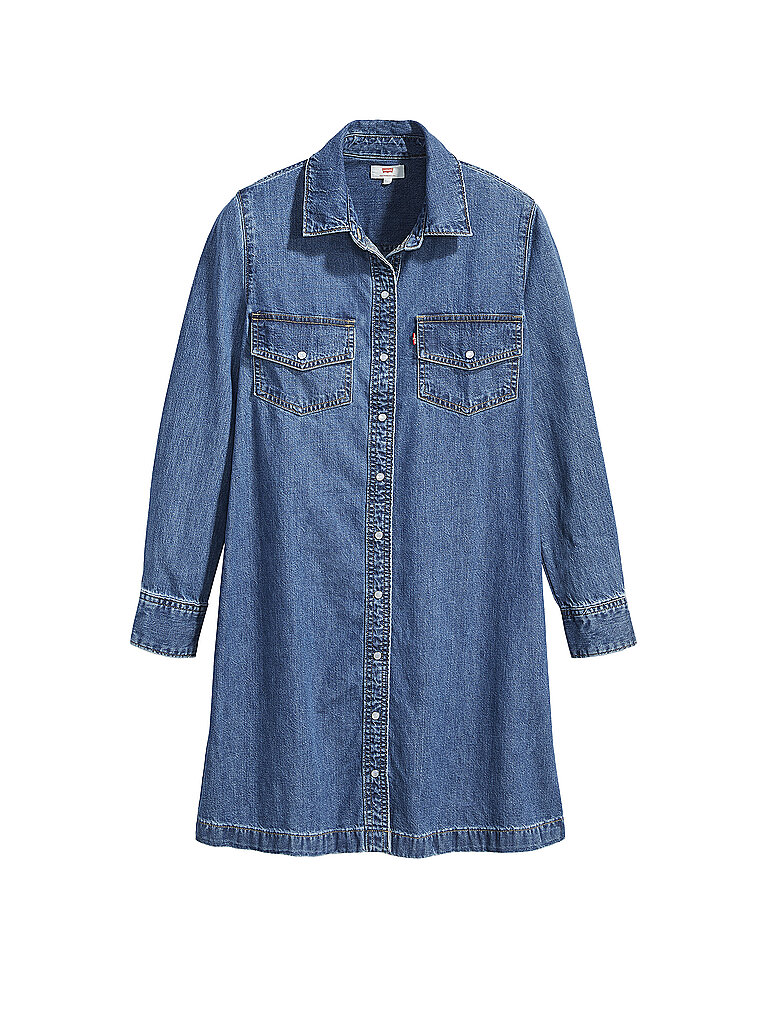 LEVI'S Hemdblusenkleid Selma blau | M