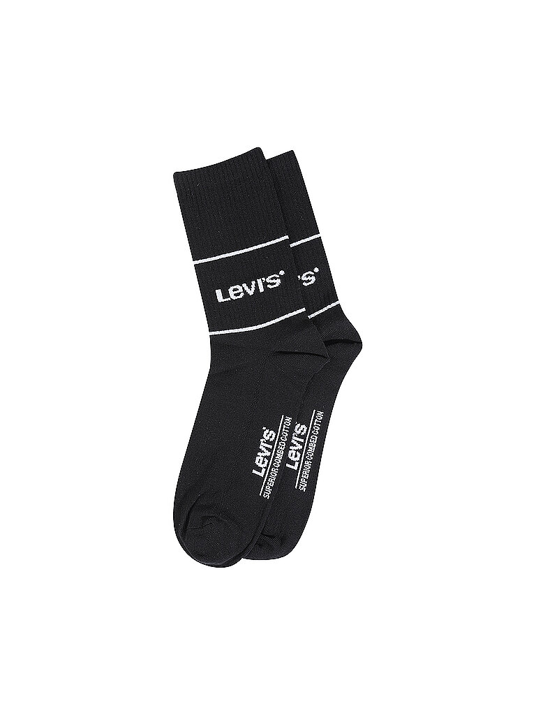 LEVI'S Socken 2-er Pkg. schwarz schwarz | 39-42