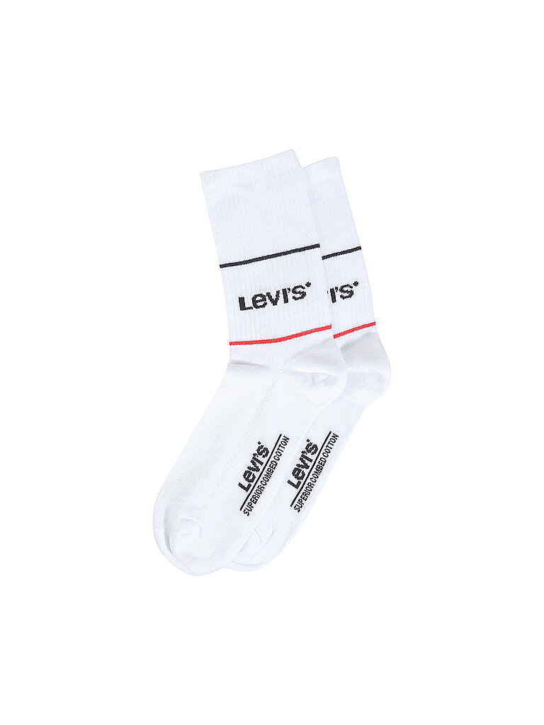 LEVI'S Socken 2-er Pkg. iconic  weiß | 39-42