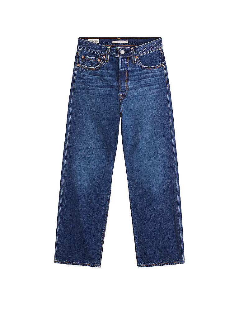 LEVI'S Jeans Straight Fit 7/8 Ribcage blau | 23/L27