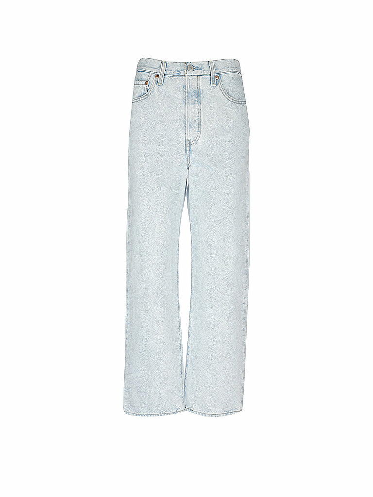 LEVI'S Jeans Straight Fit 7/8 Ribcage blau | 23/L29