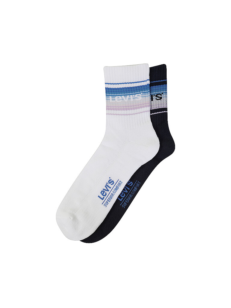 LEVI'S Socken 2-er Pkg. blue combo weiß | 43-46