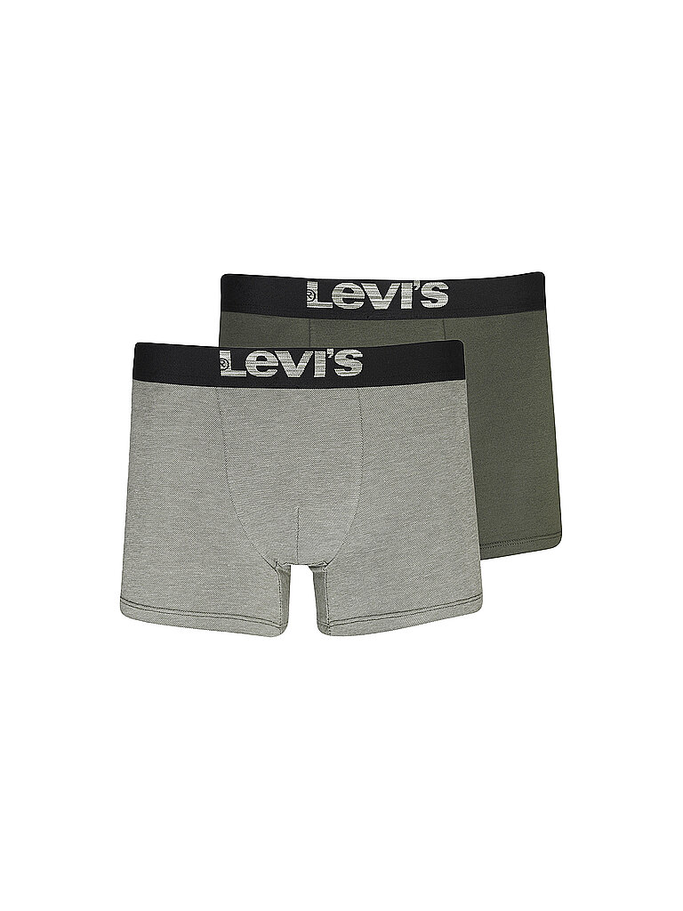 Boxers Levis SOLID BASIC BOXER ORGANIC COTTON Pack de 2 Kaki EU S,EU M,EU L,EU XL hommes 5