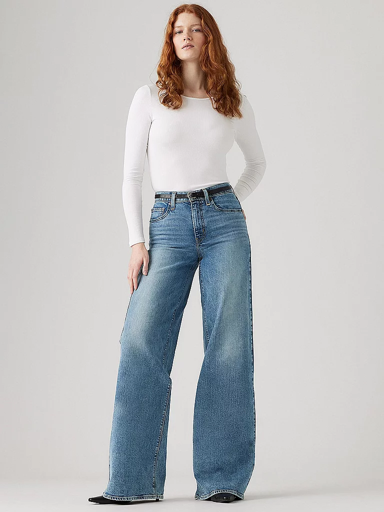 Levis 728 Wide Leg Jeans Blue 32/L32 2