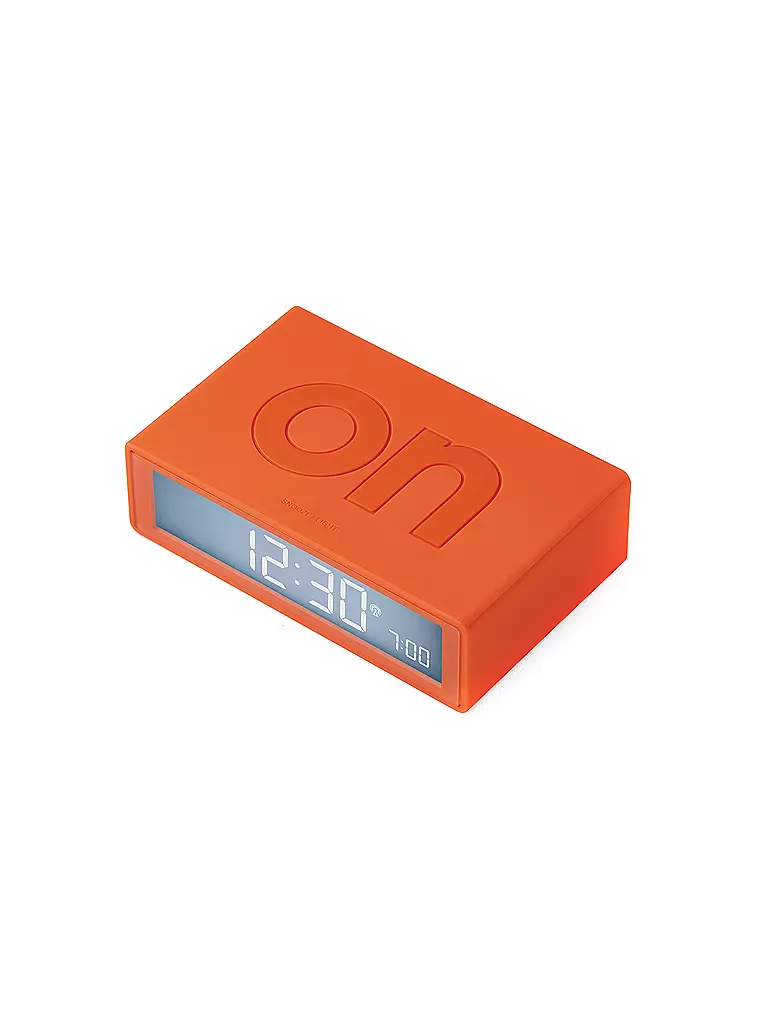 LEXON | Wecker FLIP+ 10x6,5cm Orange | orange