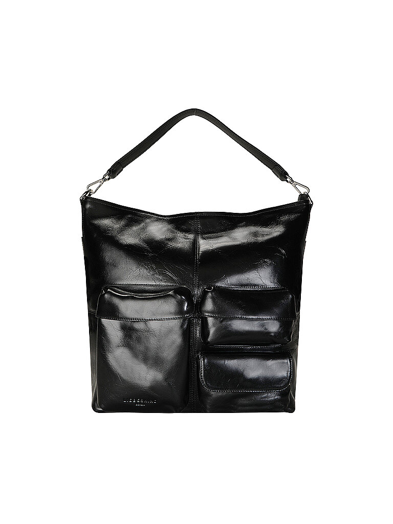 Ledertasche - Hobo ARCHIVE LK 204 Medium schwarz damen