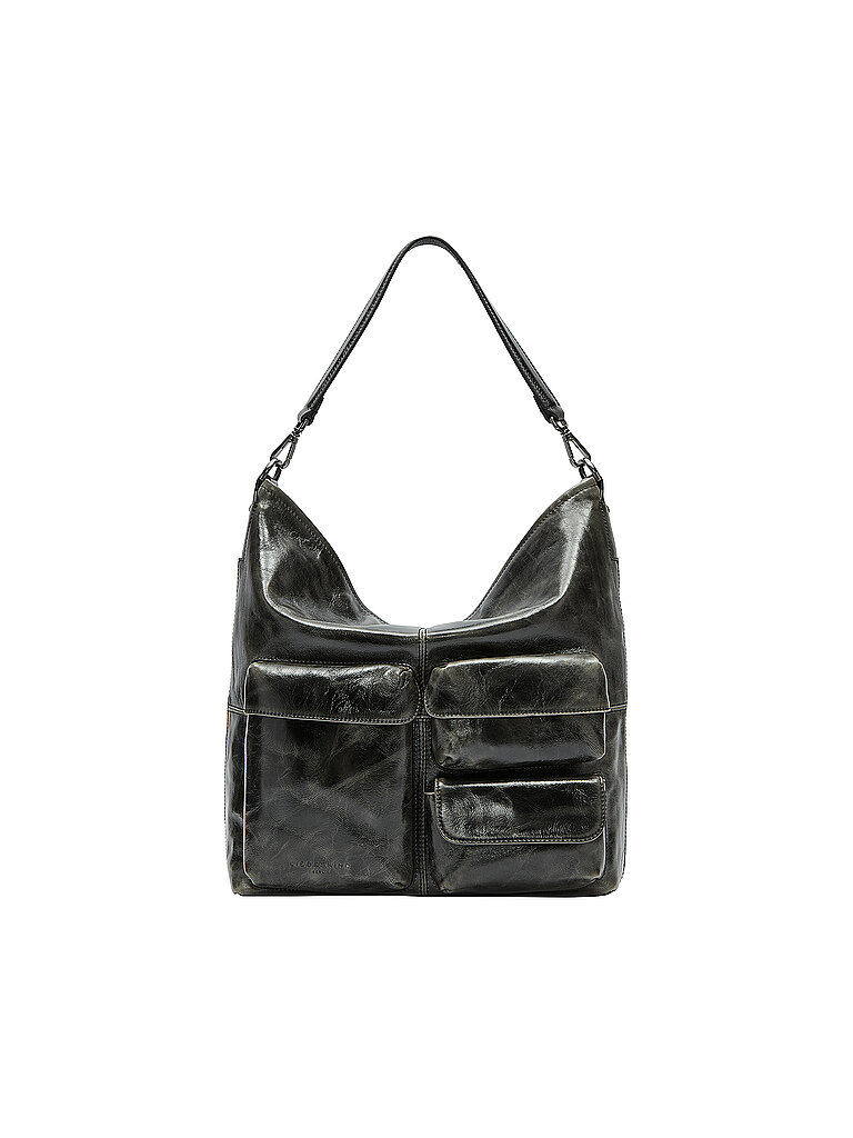Ledertasche - Hobo ARCHIVE LK 204 Medium dunkelgrün damen
