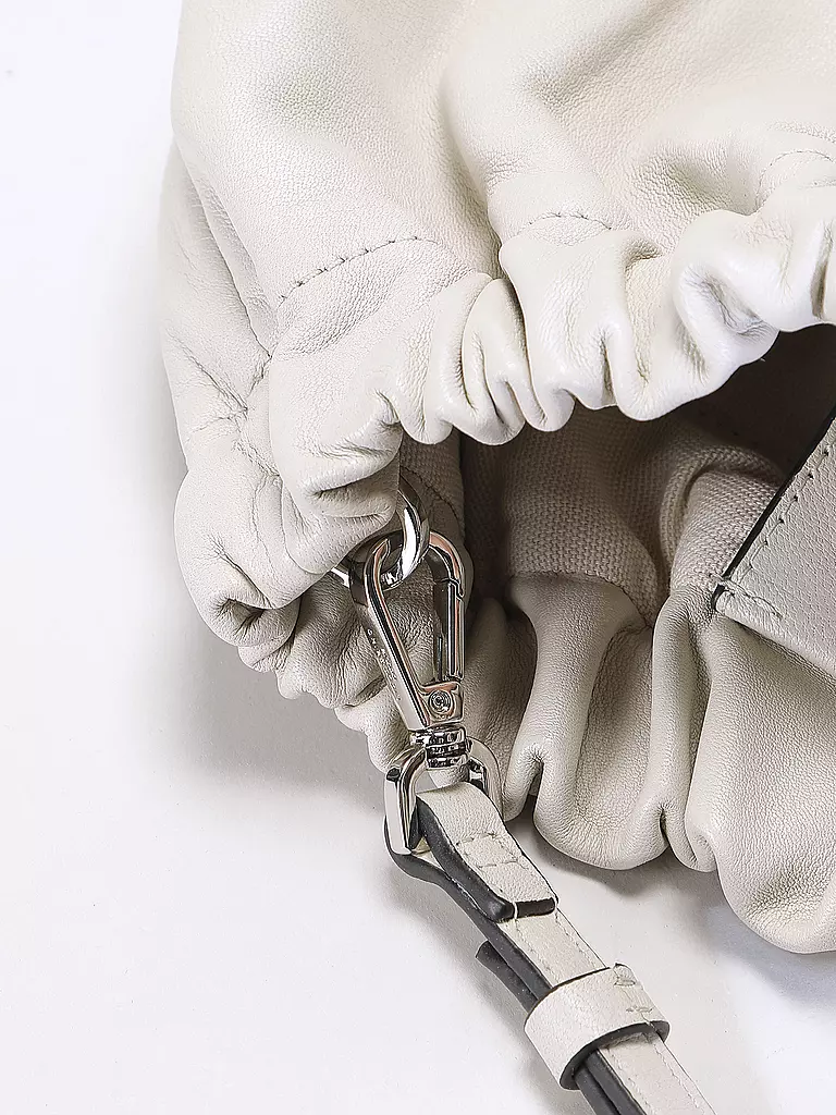 LIEBESKIND BERLIN | Ledertasche - Bucket Bag RUFFLE Small | hellgrün