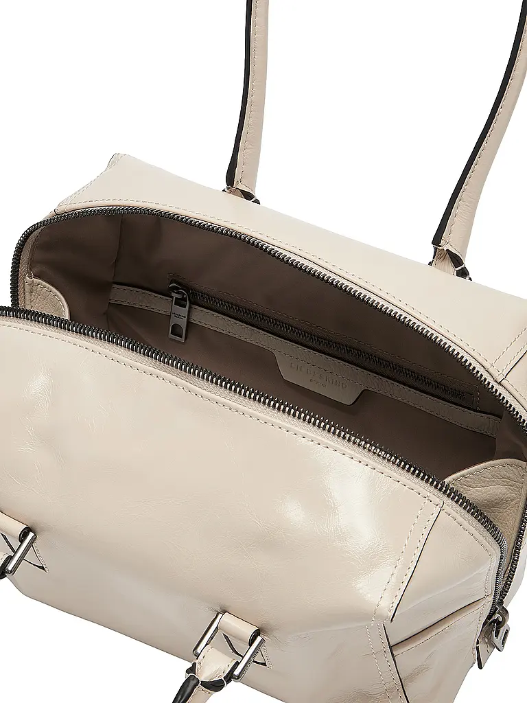 LIEBESKIND BERLIN | Ledertasche - Henkeltasche KAYLA SATCHEL Small | Creme
