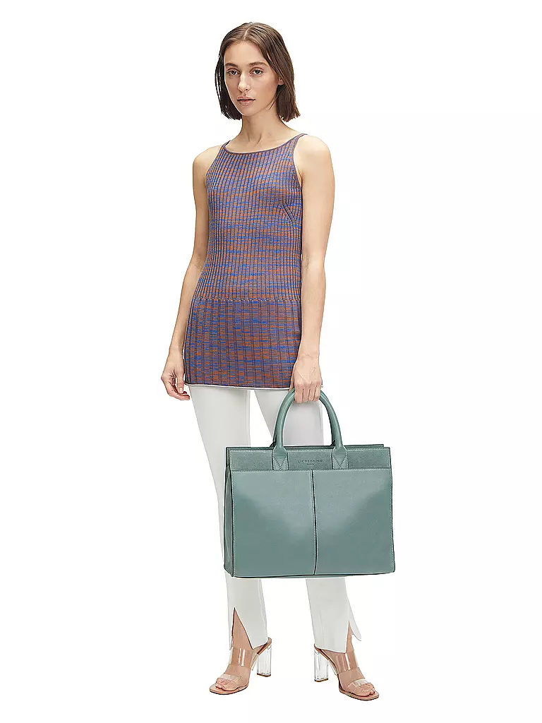 LIEBESKIND BERLIN | Ledertasche - Henkeltasche X-Large | türkis
