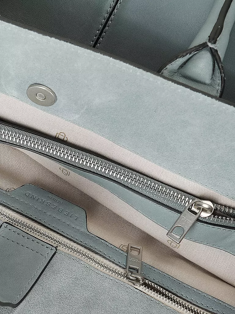 LIEBESKIND BERLIN | Ledertasche - Henkeltasche X-Large | türkis