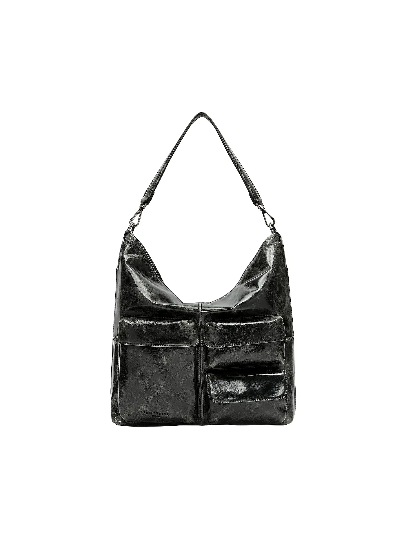 LIEBESKIND BERLIN | Ledertasche - Hobo ARCHIVE LK 204 Medium | schwarz
