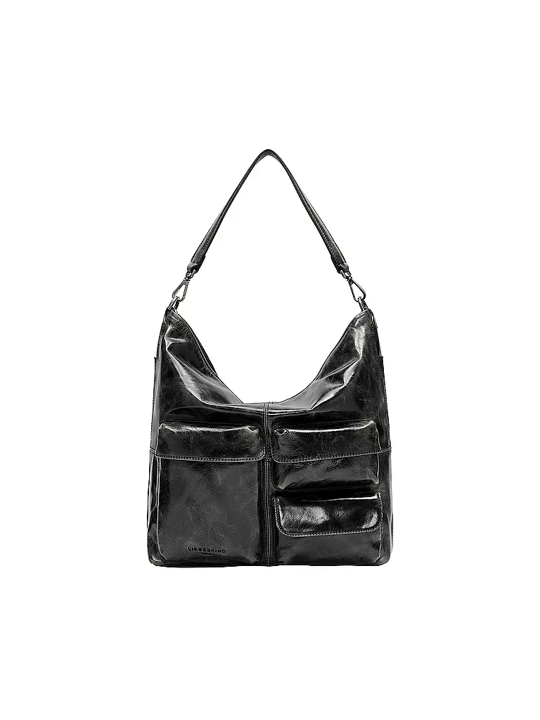 LIEBESKIND BERLIN | Ledertasche - Hobo ARCHIVE LK 204 Medium | schwarz