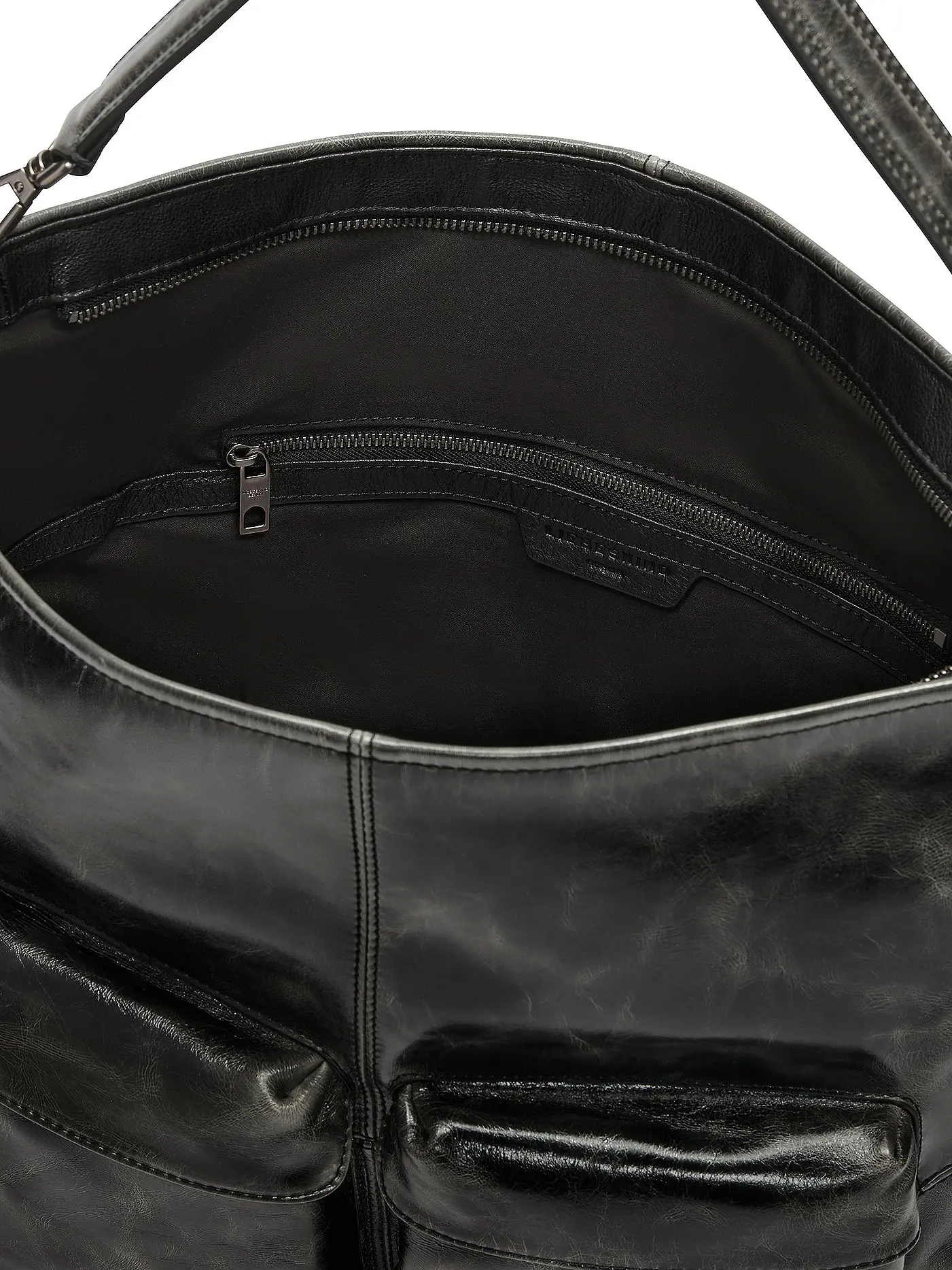 LIEBESKIND BERLIN | Ledertasche - Hobo ARCHIVE LK 204 Medium | schwarz