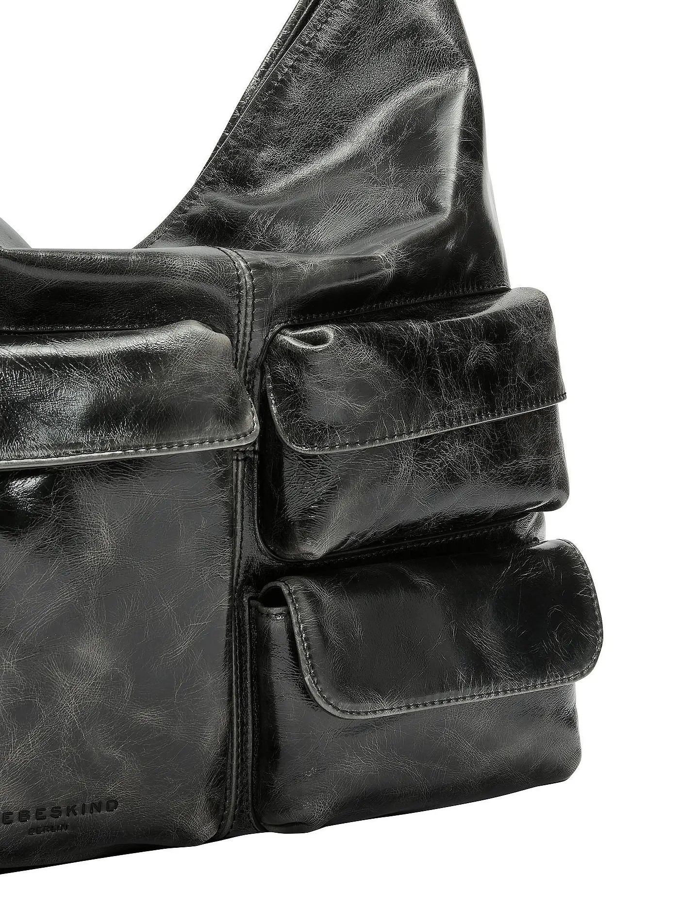 LIEBESKIND BERLIN | Ledertasche - Hobo ARCHIVE LK 204 Medium | schwarz