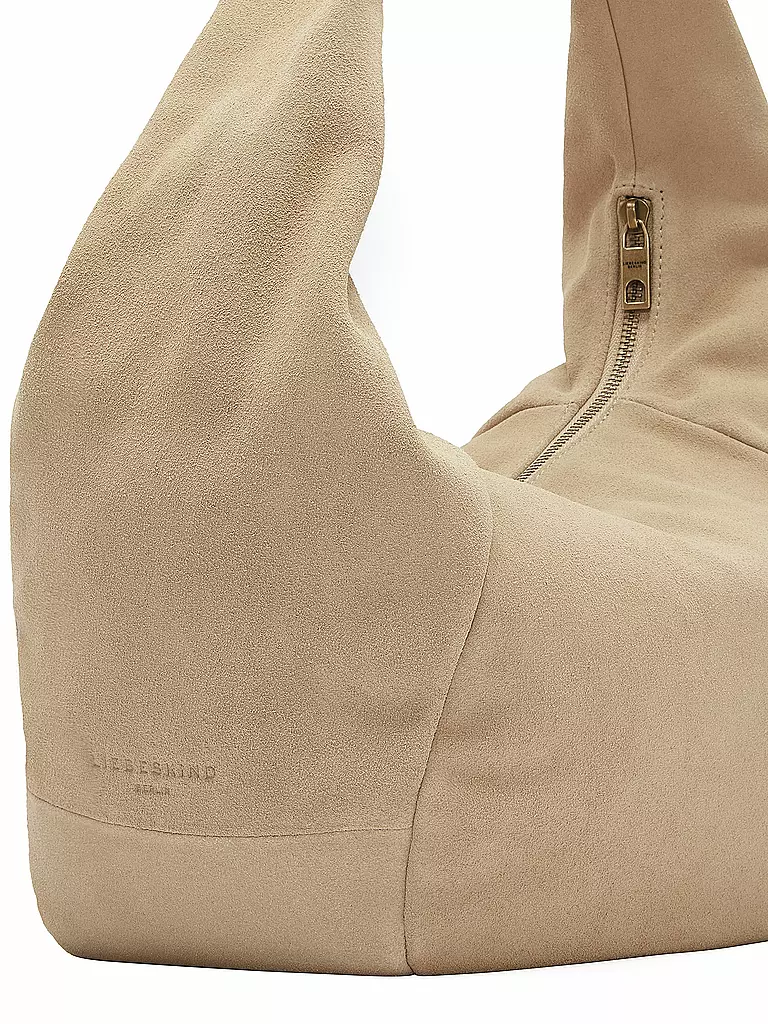 LIEBESKIND BERLIN | Ledertasche - Hobo Bag FARRAH Medium | beige