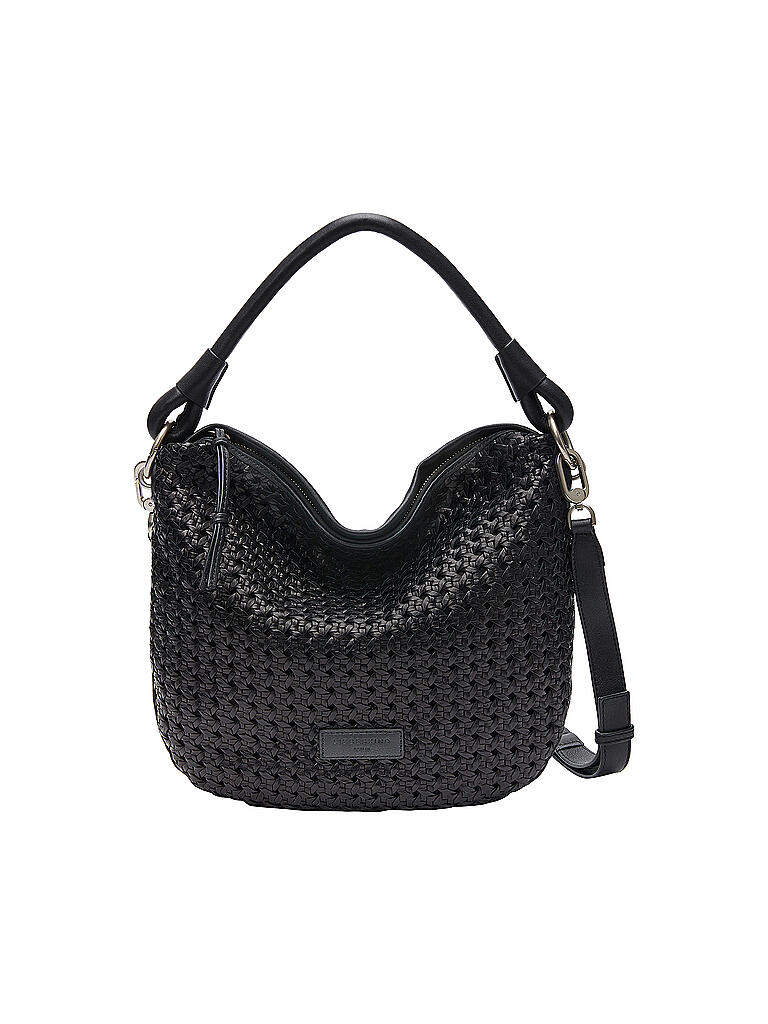 LIEBESKIND BERLIN Ledertasche - Hobo Bag Flax M schwarz