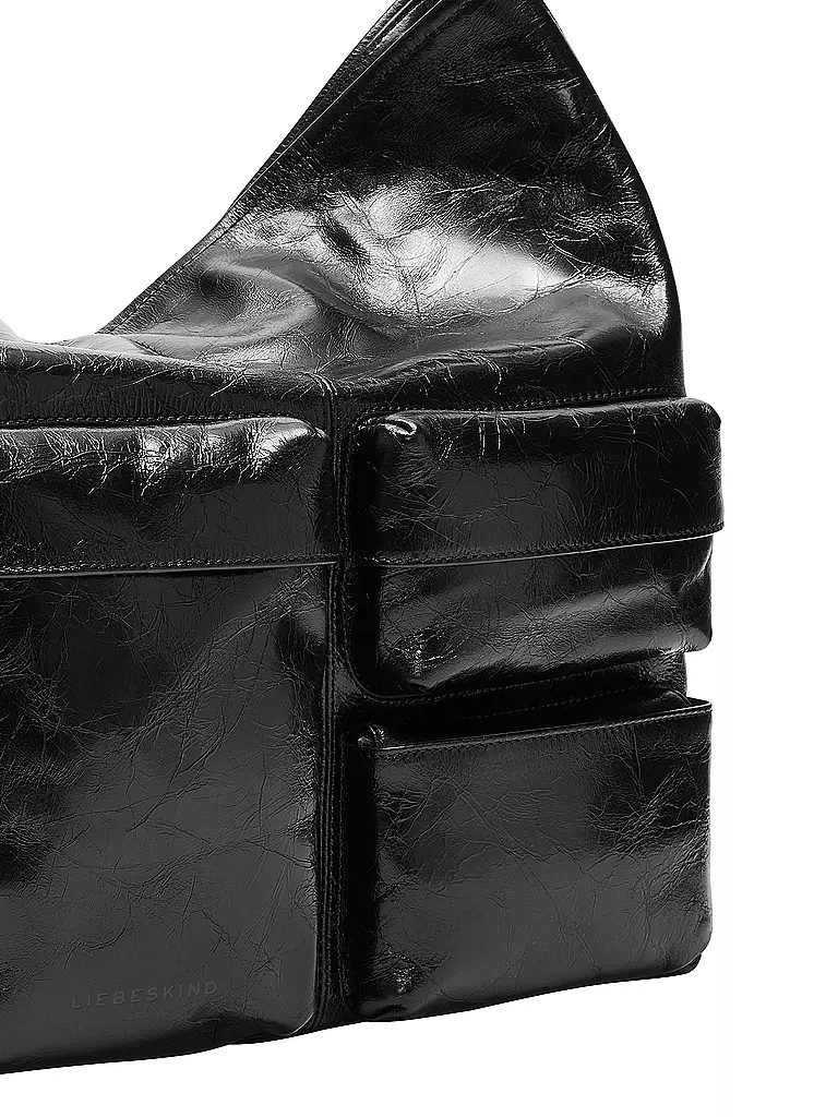 LIEBESKIND BERLIN | Ledertasche - Hobo Bag LK 204 Medium | schwarz
