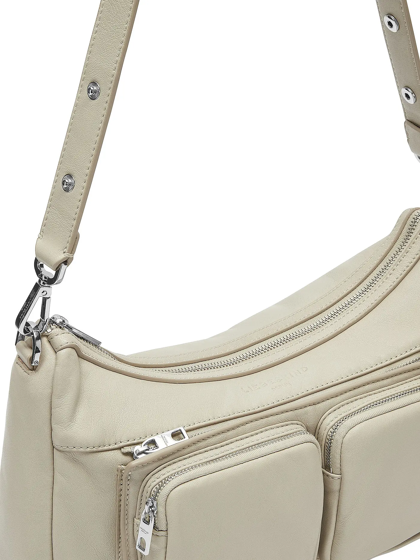 LIEBESKIND BERLIN | Ledertasche - Hobo Bag MAIA Medium | creme