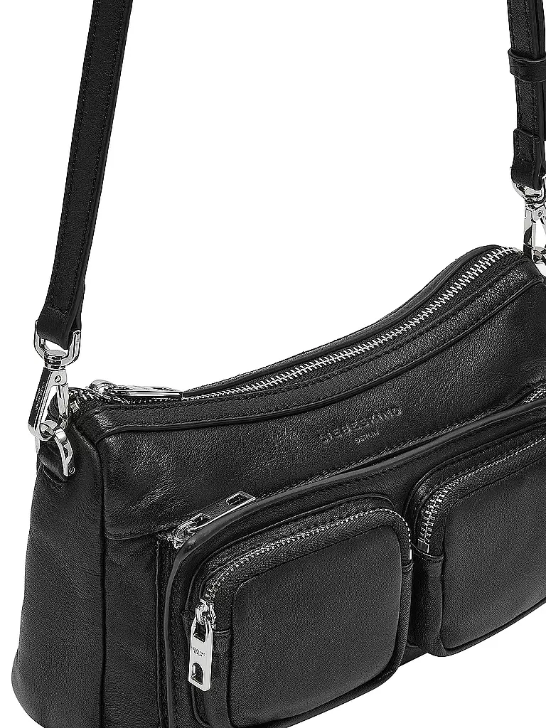 LIEBESKIND BERLIN | Ledertasche - Hobo Bag MAIA Small | schwarz