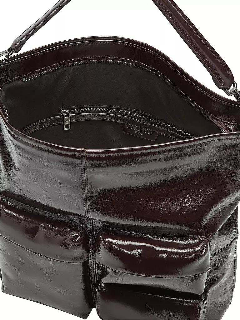LIEBESKIND BERLIN | Ledertasche - Hobo Bag Medium | dunkelrot