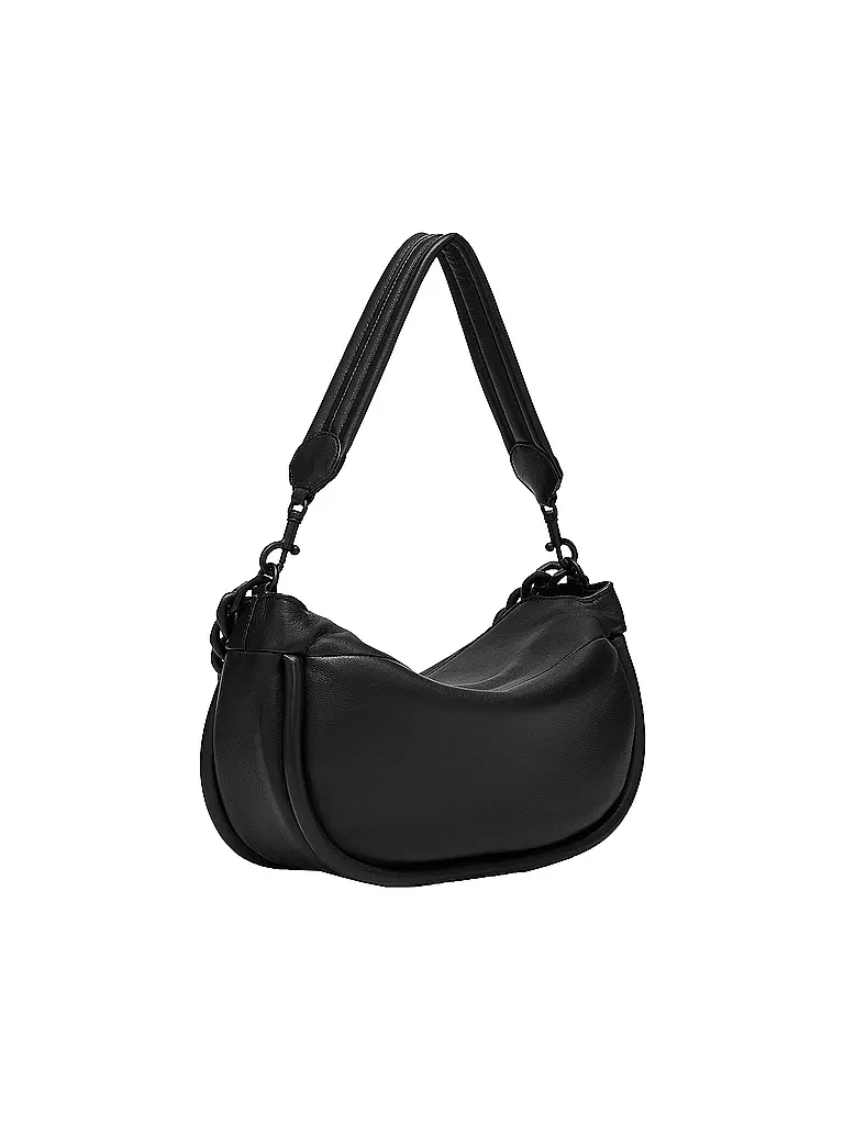 LIEBESKIND BERLIN | Ledertasche - Hobo Bag | schwarz