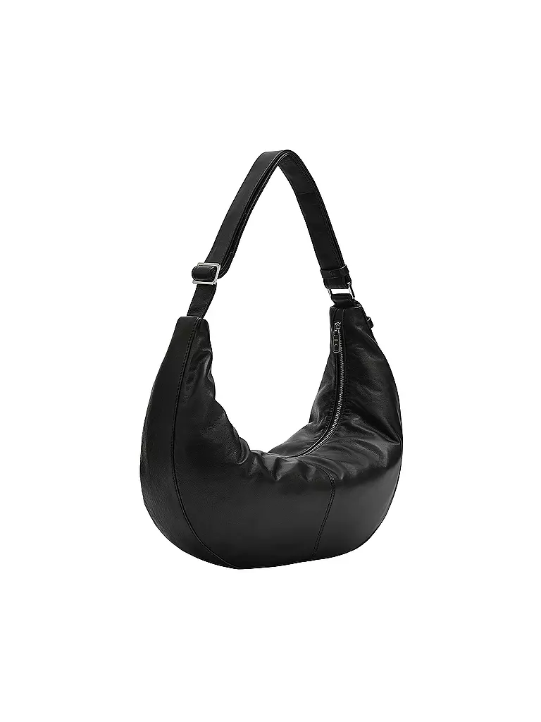 LIEBESKIND BERLIN | Ledertasche - Hobo MOON Medium | schwarz